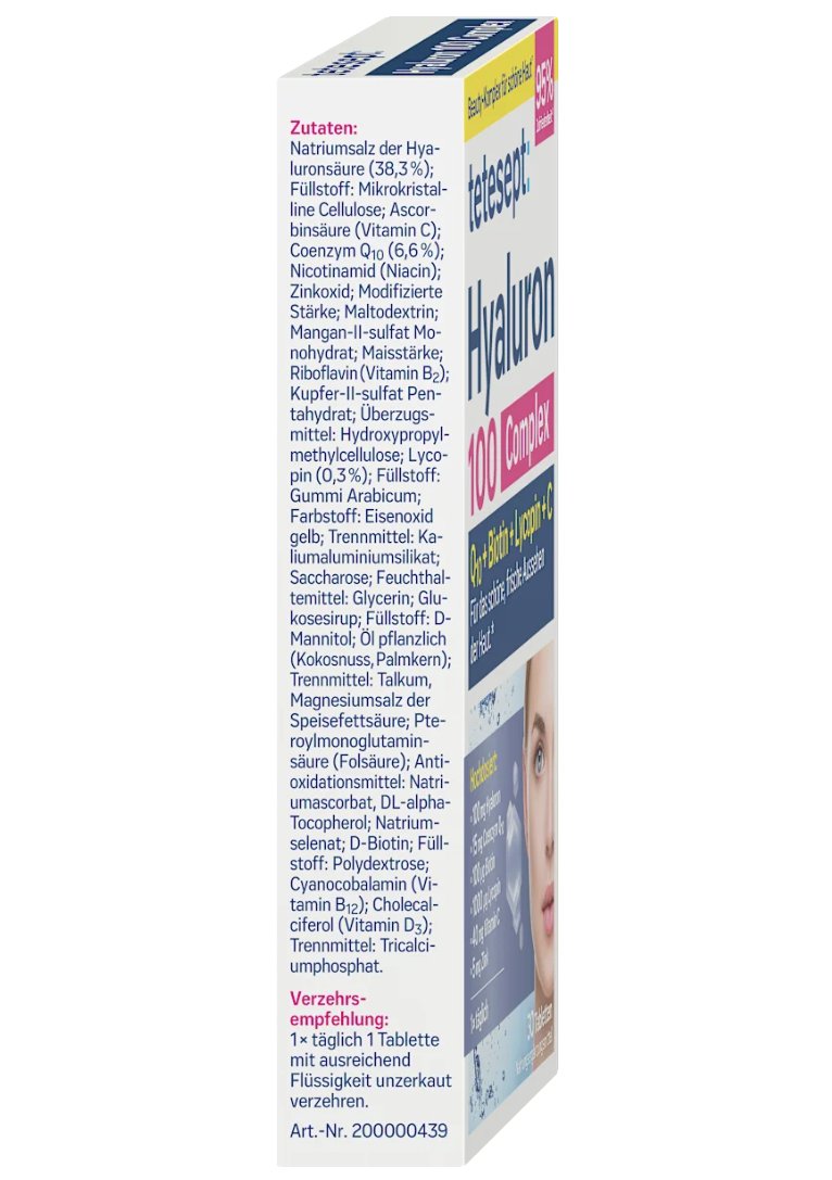 tetesept Hyaluron 100 Complex 30 tablets