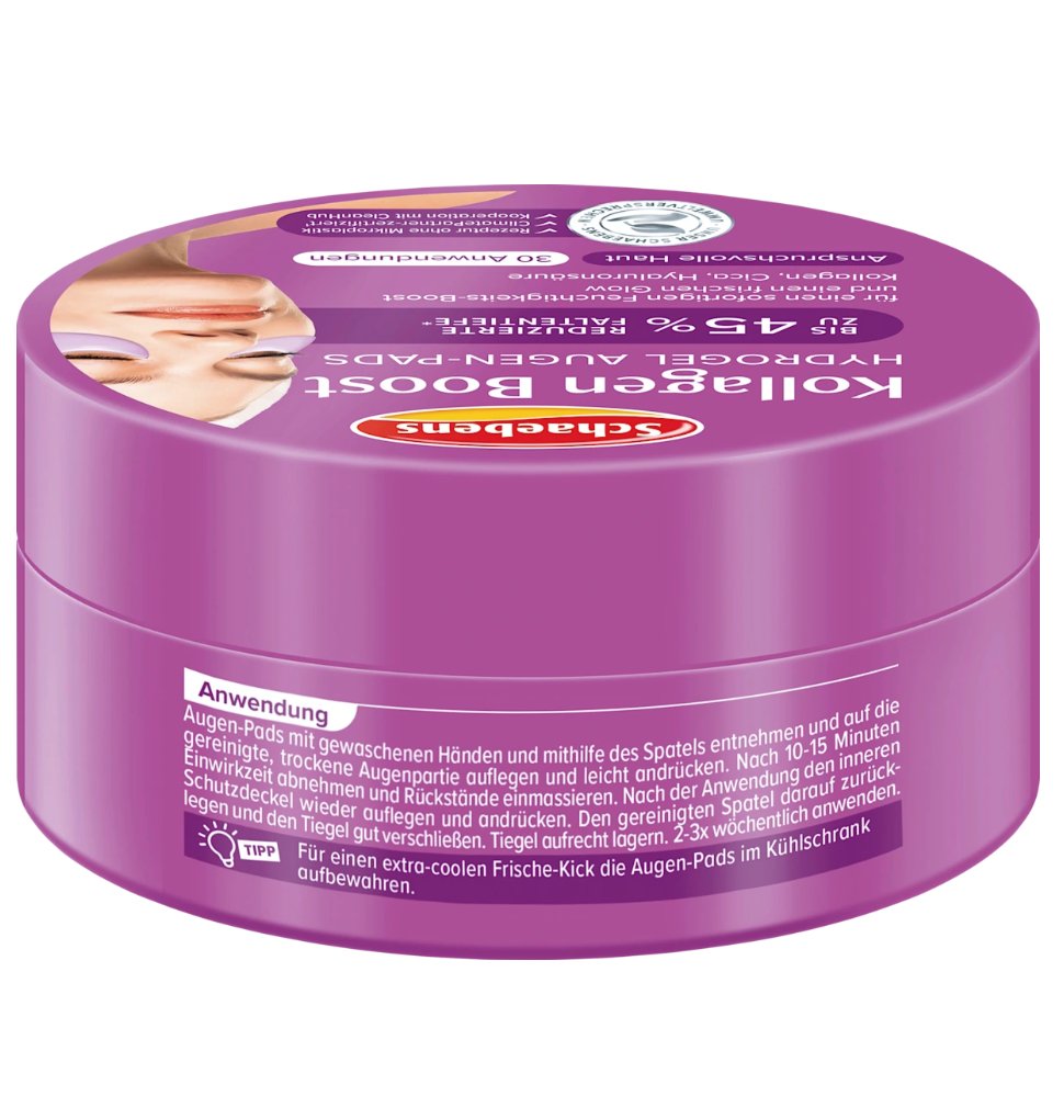 Schaebens Augenpads Hydrogel Kollagen Boost Tiegel (30 Paar), 60 St