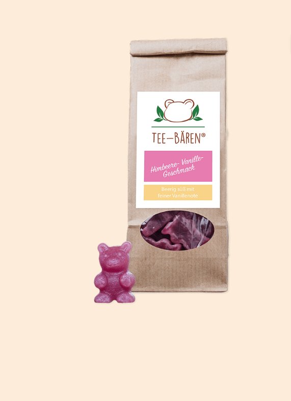 Tee-Bären® Himbeere Vanille 100g