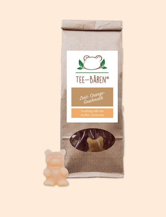 Tee-Bären® 小熊茶磚 肉桂橙 100 克