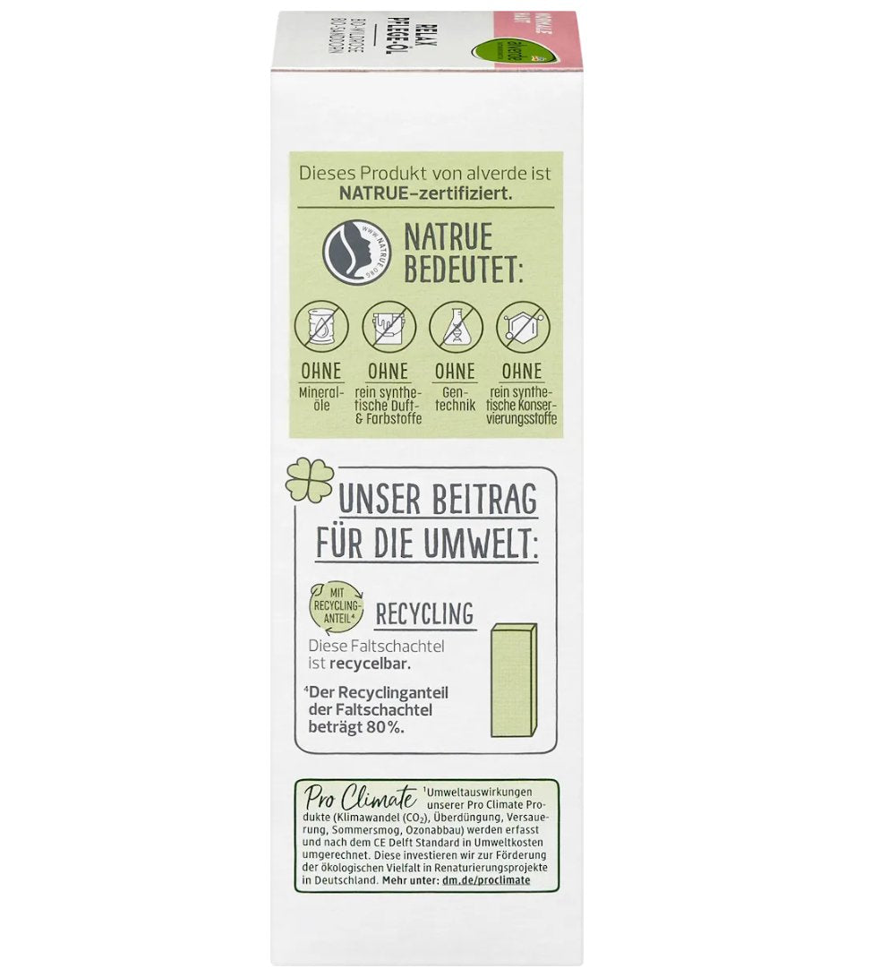 alverde NATURKOSMETIK 野玫瑰與沙棘身體放鬆護理油,100 毫升