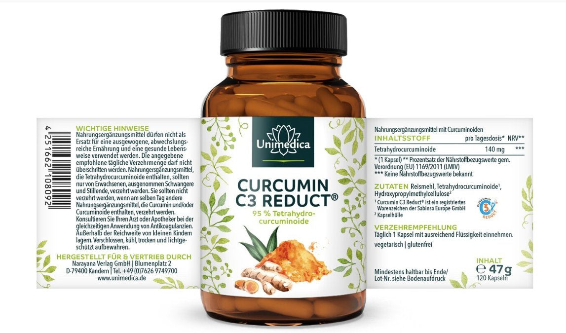 Unimedica Curcumin C3 Reduct 120 Kapseln