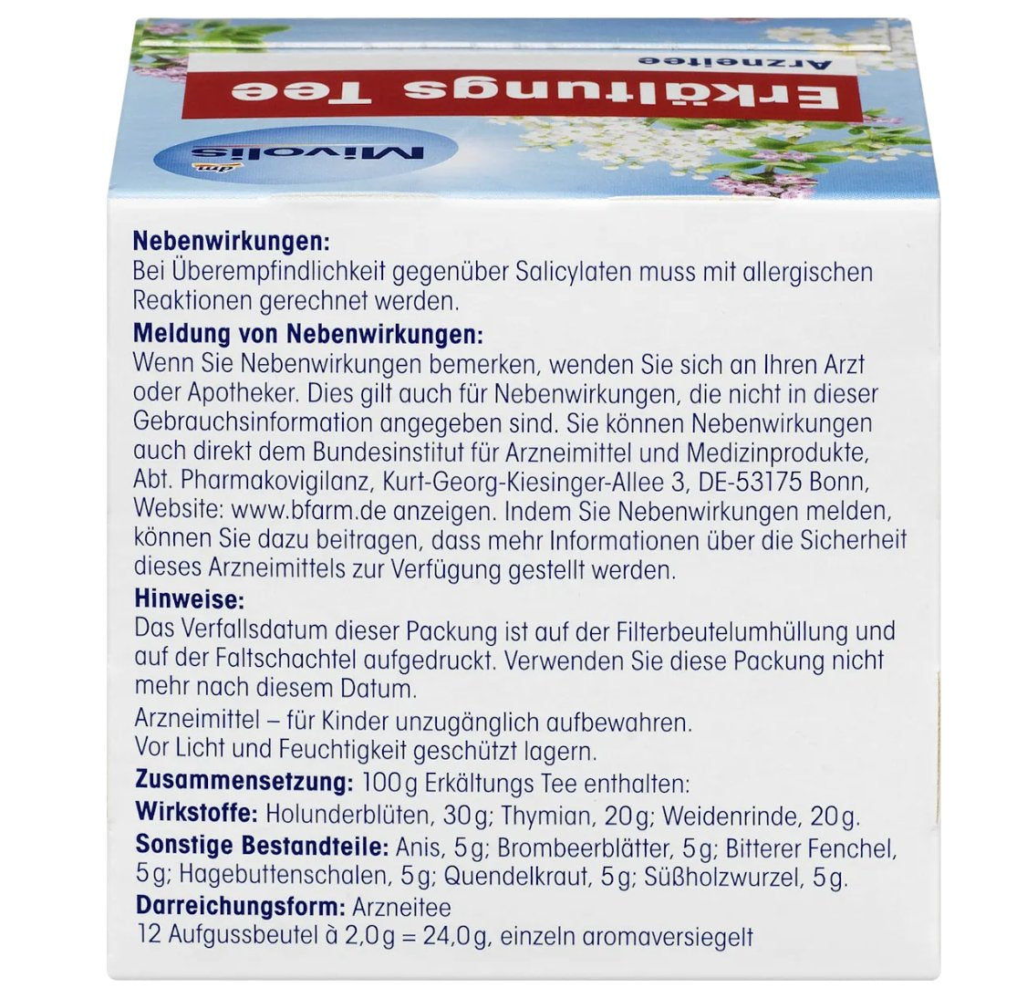Mivolis Arzneitee, Erkältungs Tee (12 Beutel), 24 g