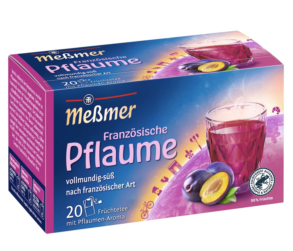 Meßmer Früchtetee Französische Pflaume (20 Beutel), 45 g