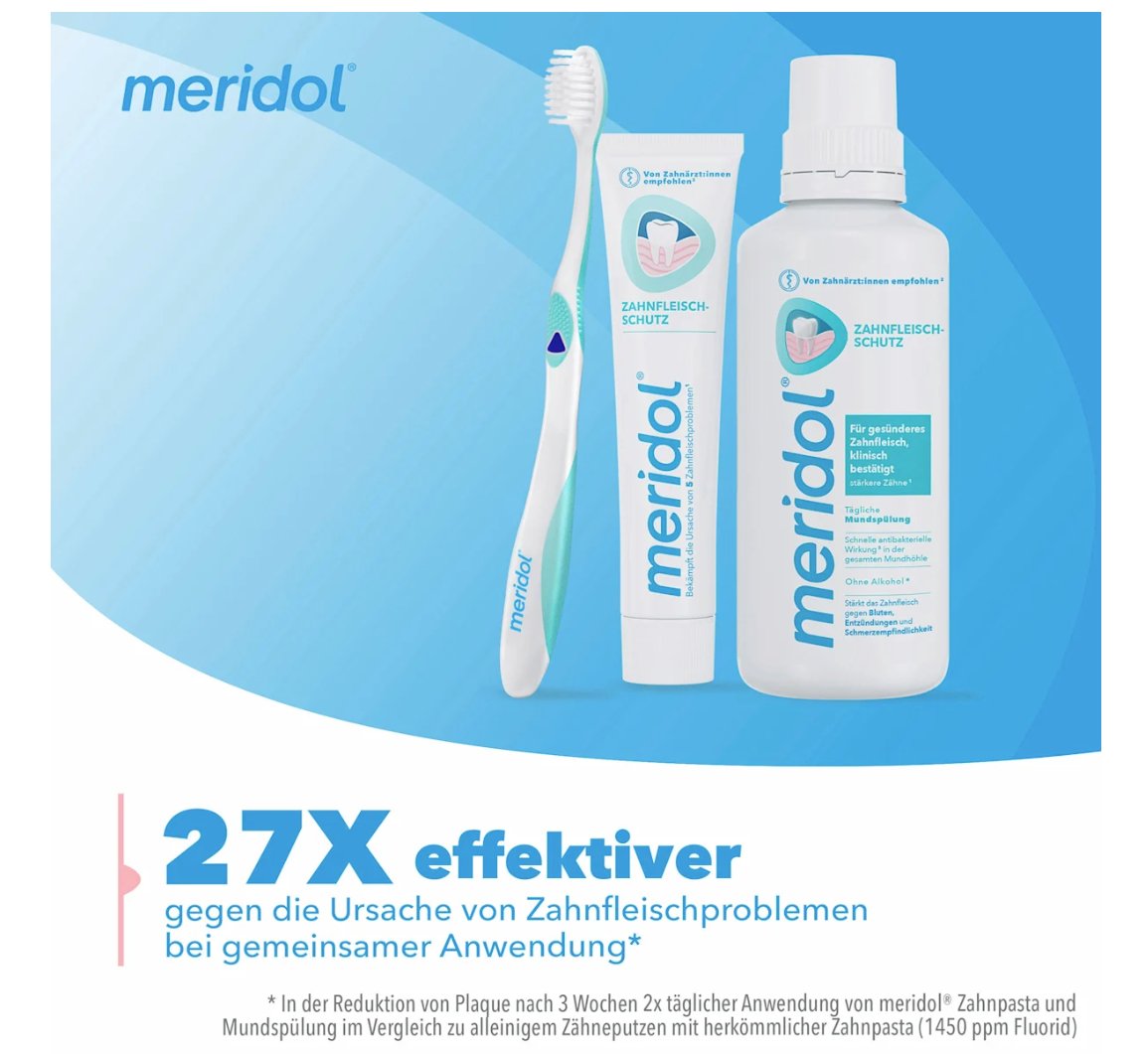 meridol 美利多 牙齦保護牙膏 (2 x 75 毫升),150 毫升