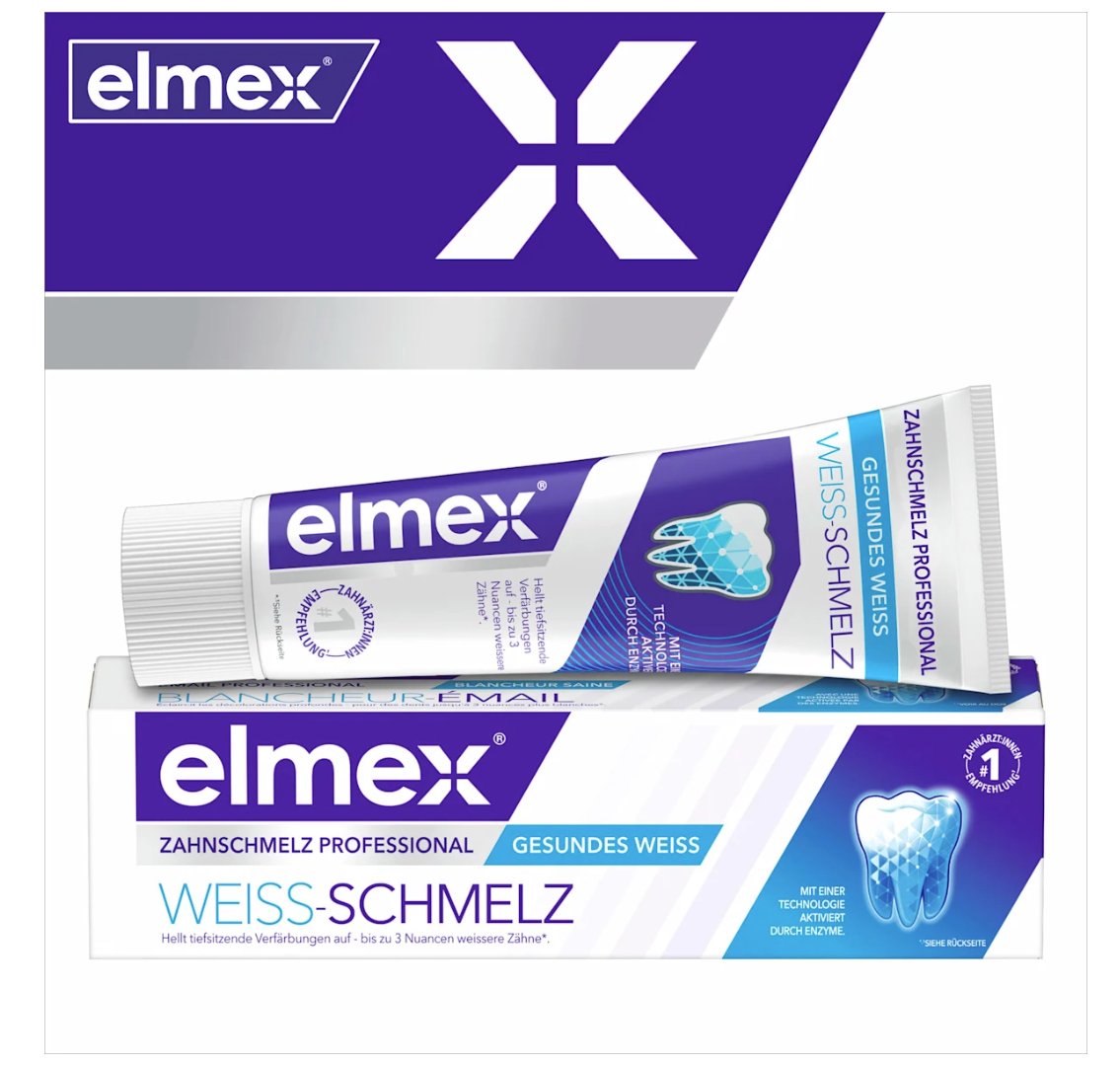 elmex Toothpaste Enamel Professional White Enamel 75ml