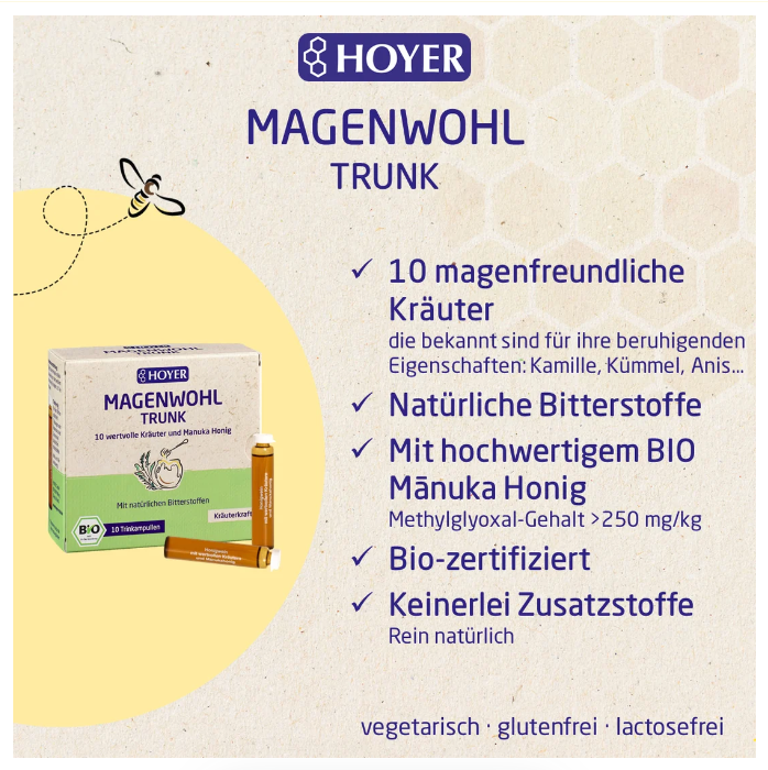 HOYER Magenwohl Trunk 10 ml x 10