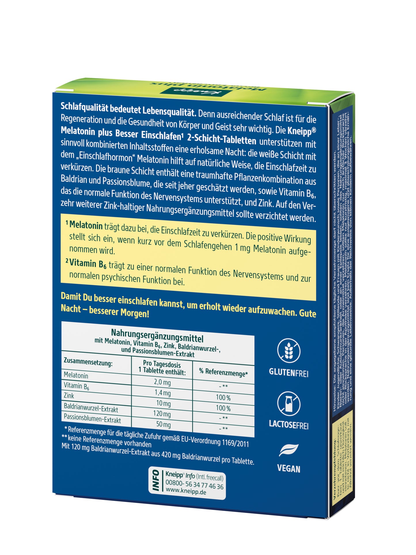 Kneipp Melatonin plus - better sleep tablets 30 pcs, 15.3 g