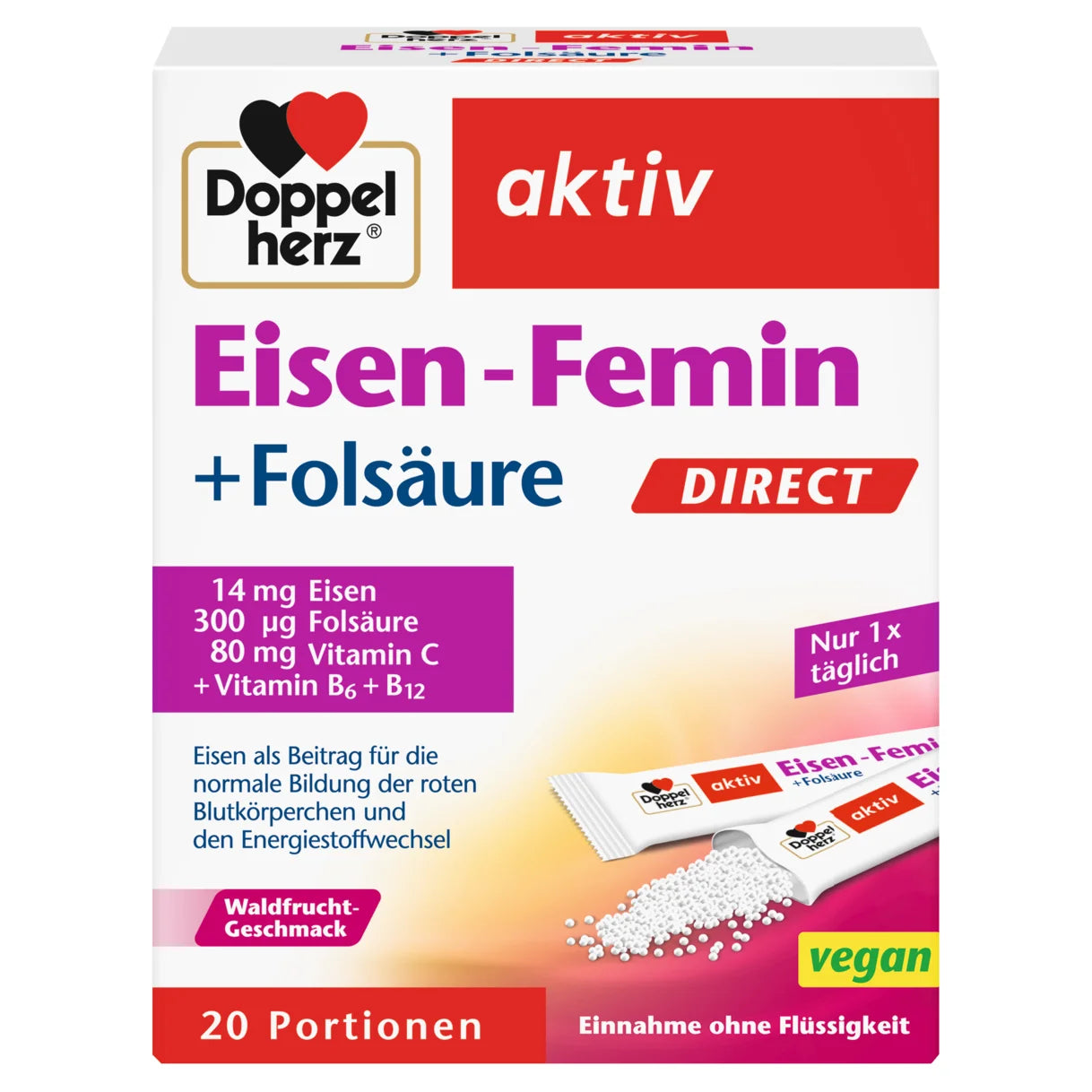 Doppelherz Eisen-Femin DIRECT, 20 St, 22 g