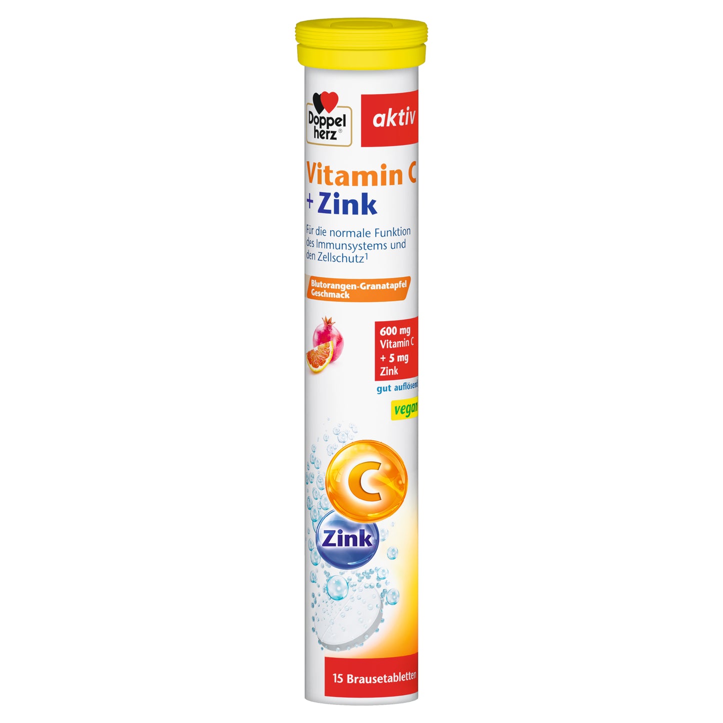Doppelherz aktiv Vitamin C + Zink Brausetabletten 15 st.