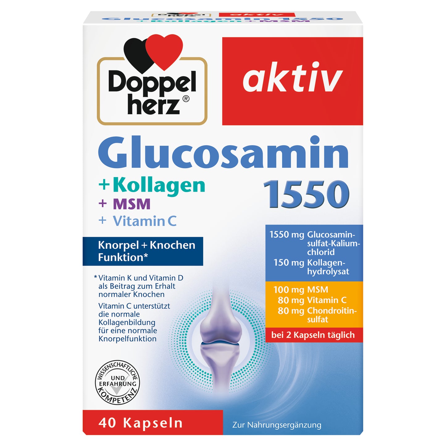 Doppelherz active glucosamine 1550 40 pcs