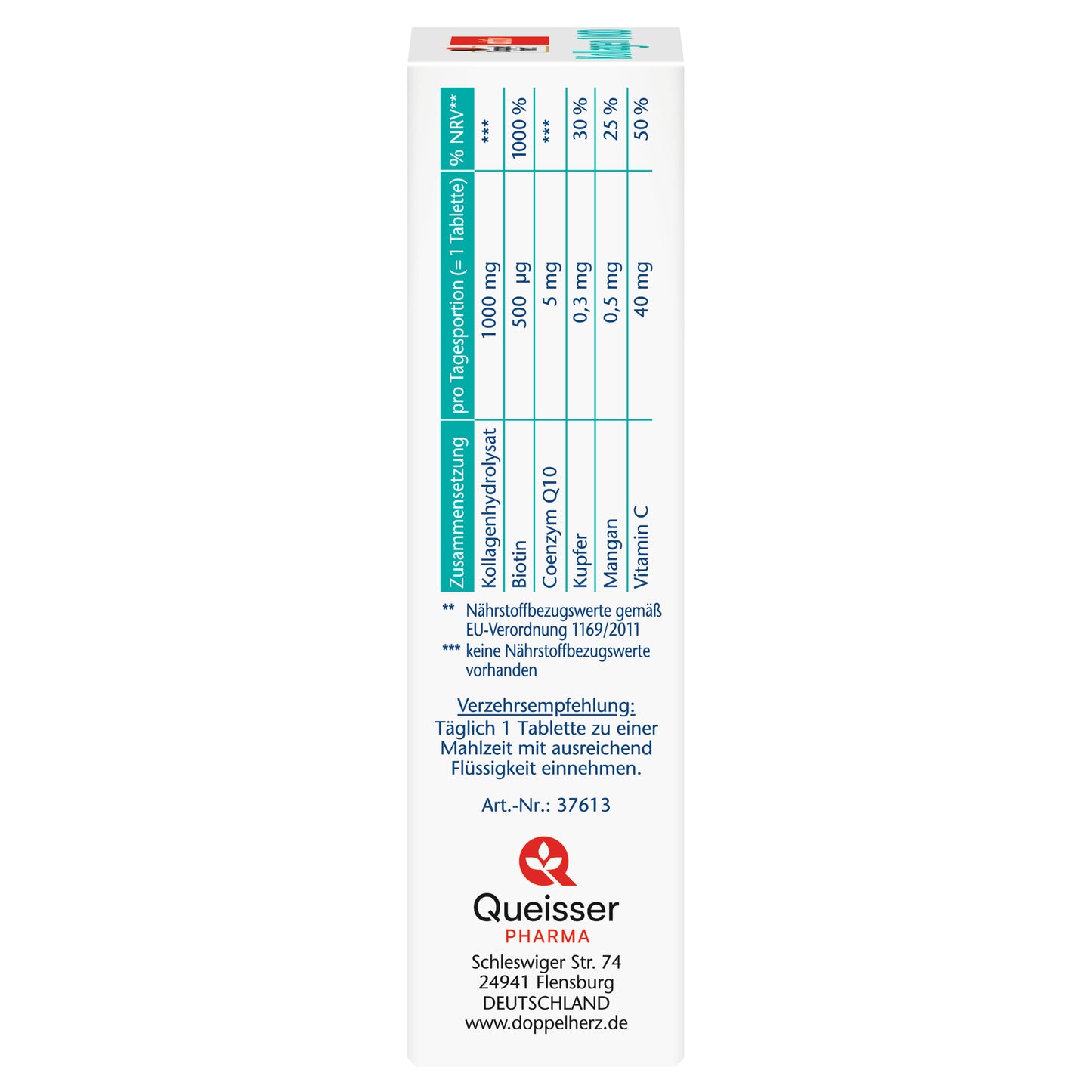 doppelherz Collagen 1000 Biotin + Q10, 30 tablets
