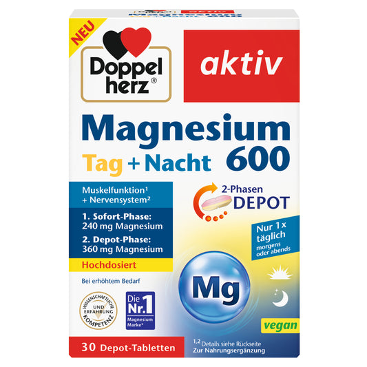 Doppelherz 活性鎂 600 日夜兩階段補劑 30 片