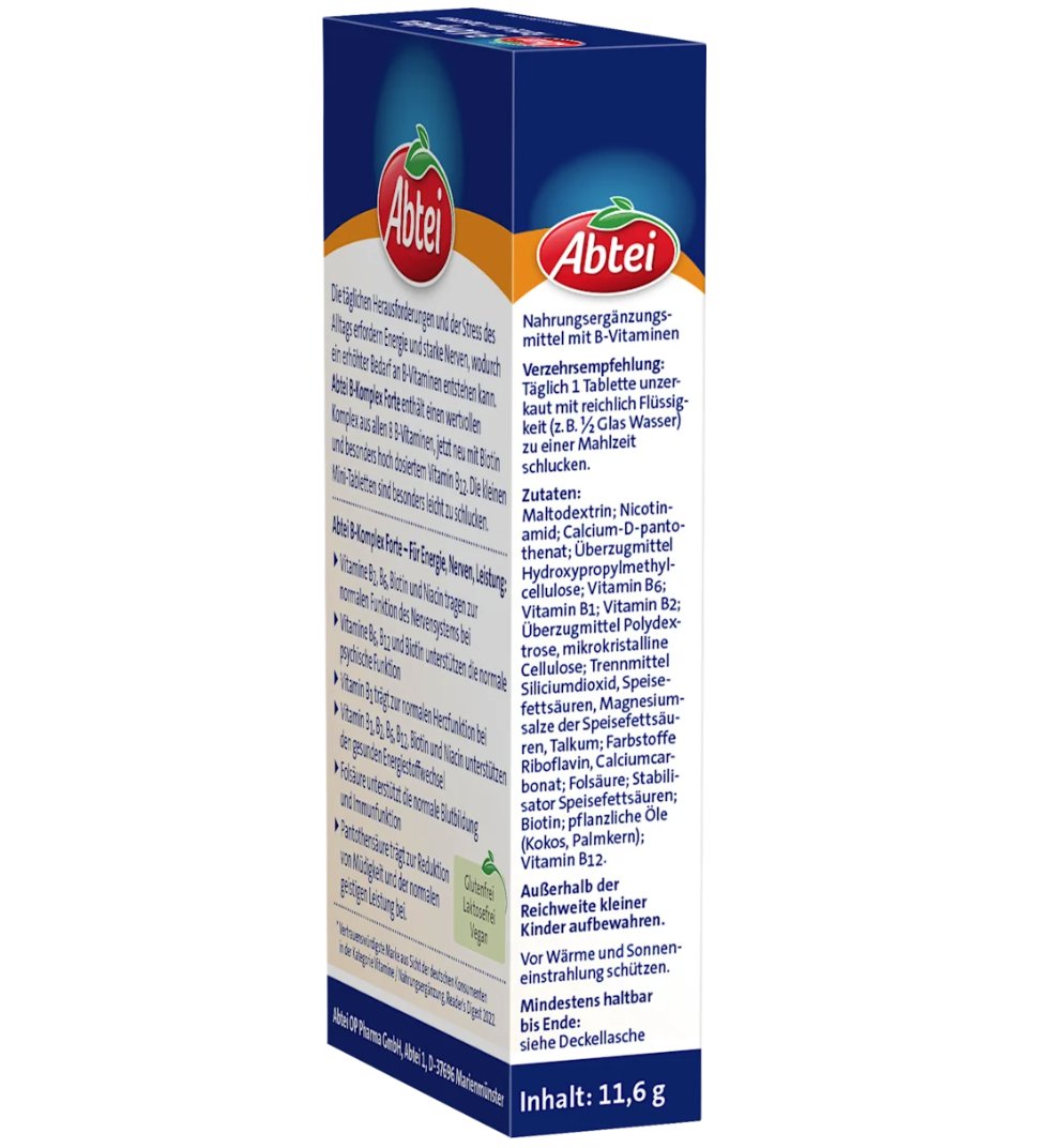 Abtei Vitamin B Komplex forte Tabletten, 50 St, 11,6 g