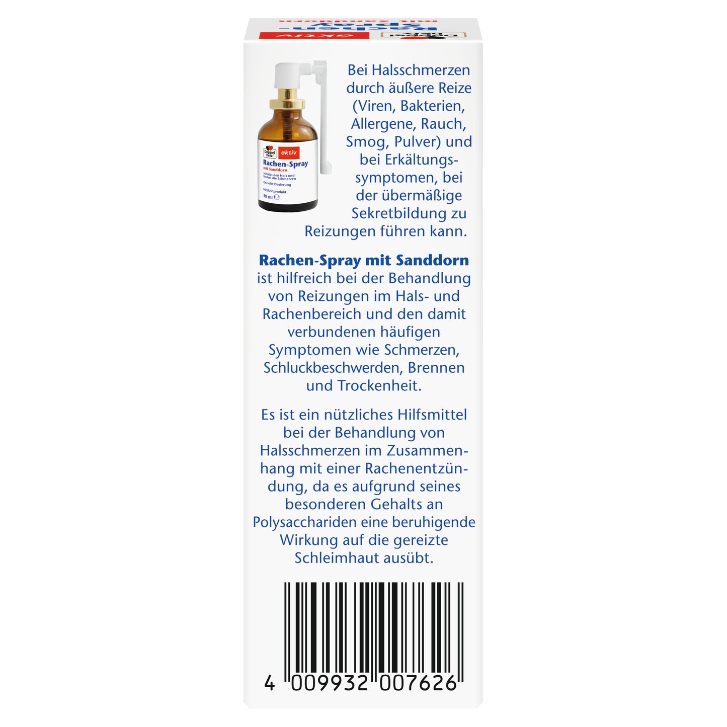Doppelherz Rachen-Spray mit Sanddorn, 30ml