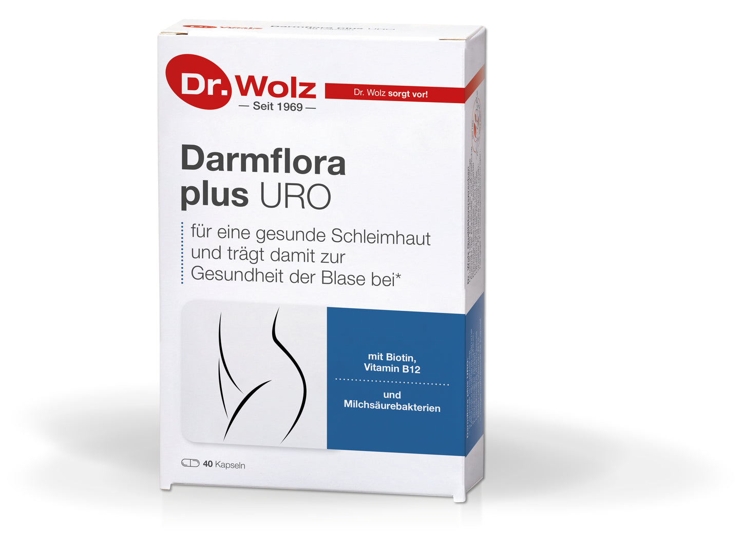 Dr. Wolz Darmflora Plus URO – Für gesunde Schleimhäute & Immunsystem – 40 Kapseln