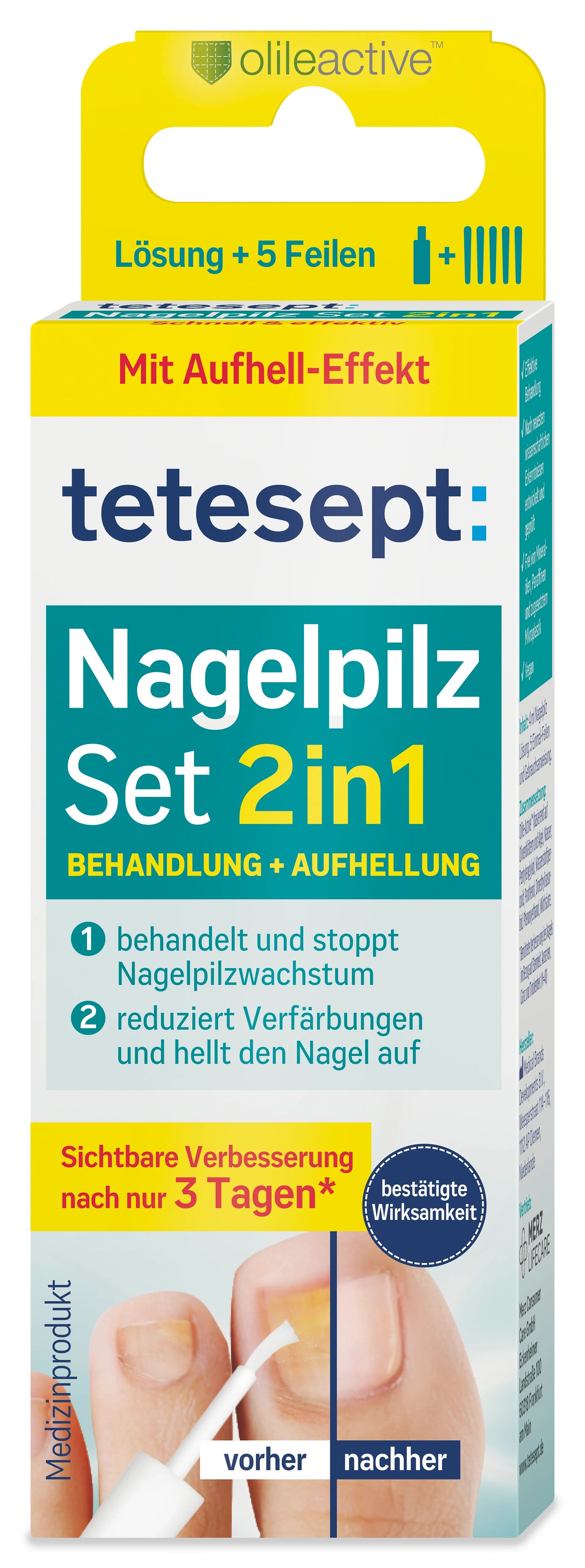 Tetesept Nagelpilz Set 2in1, 4 ml