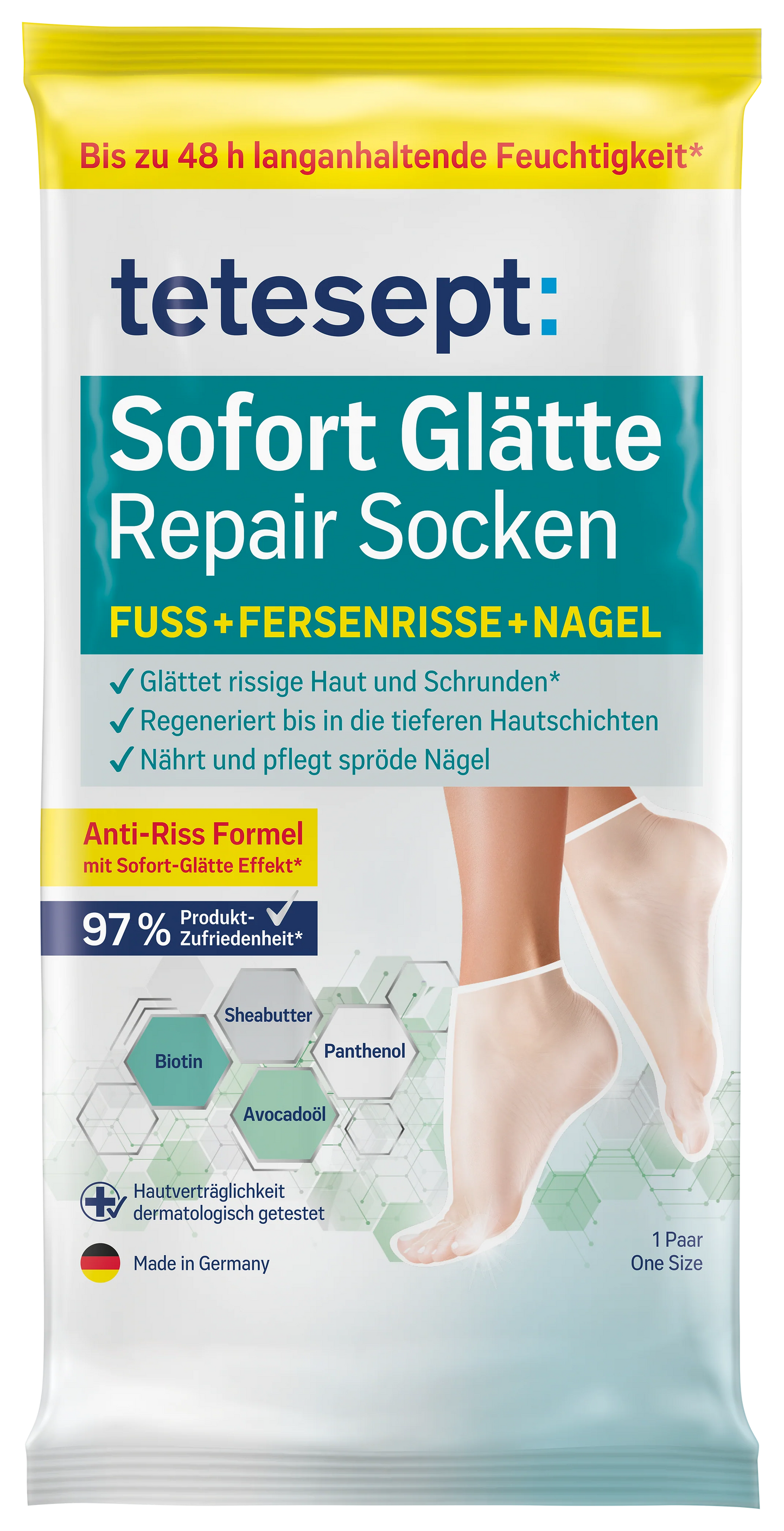 Tetesept Sofort Glätte Repair Socken, 1 Paar