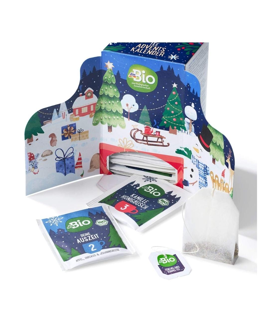 dmBio Adventskalender 2025, 24 Feine Teesorten