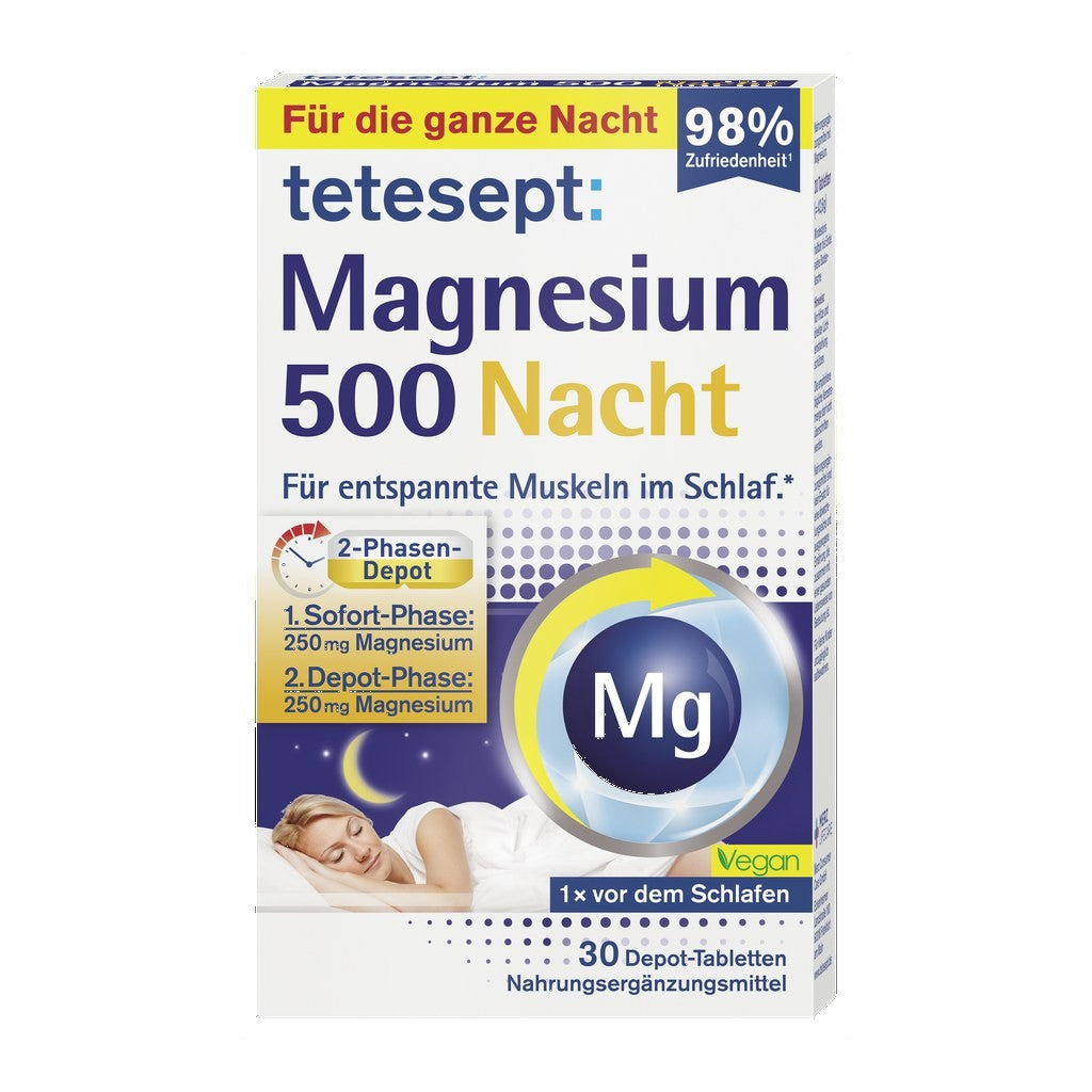 tetesept Magnesium 500 Nacht Tab 30St