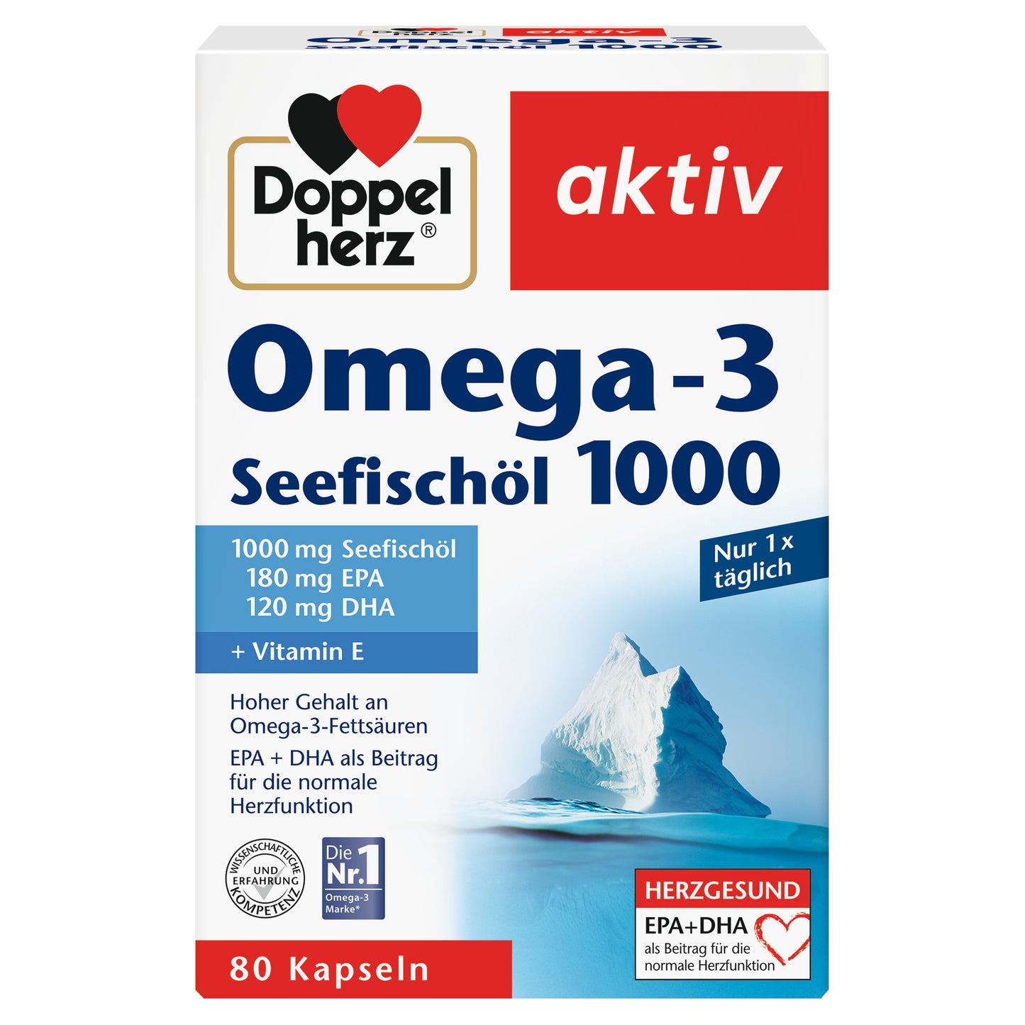 Doppelherz Omega-3 Seefischoel 1000mg 80 Kps.