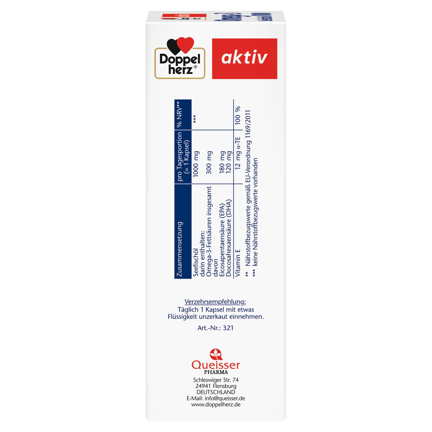 Doppelherz Omega-3 Seefischoel 1000mg 80 Kps.
