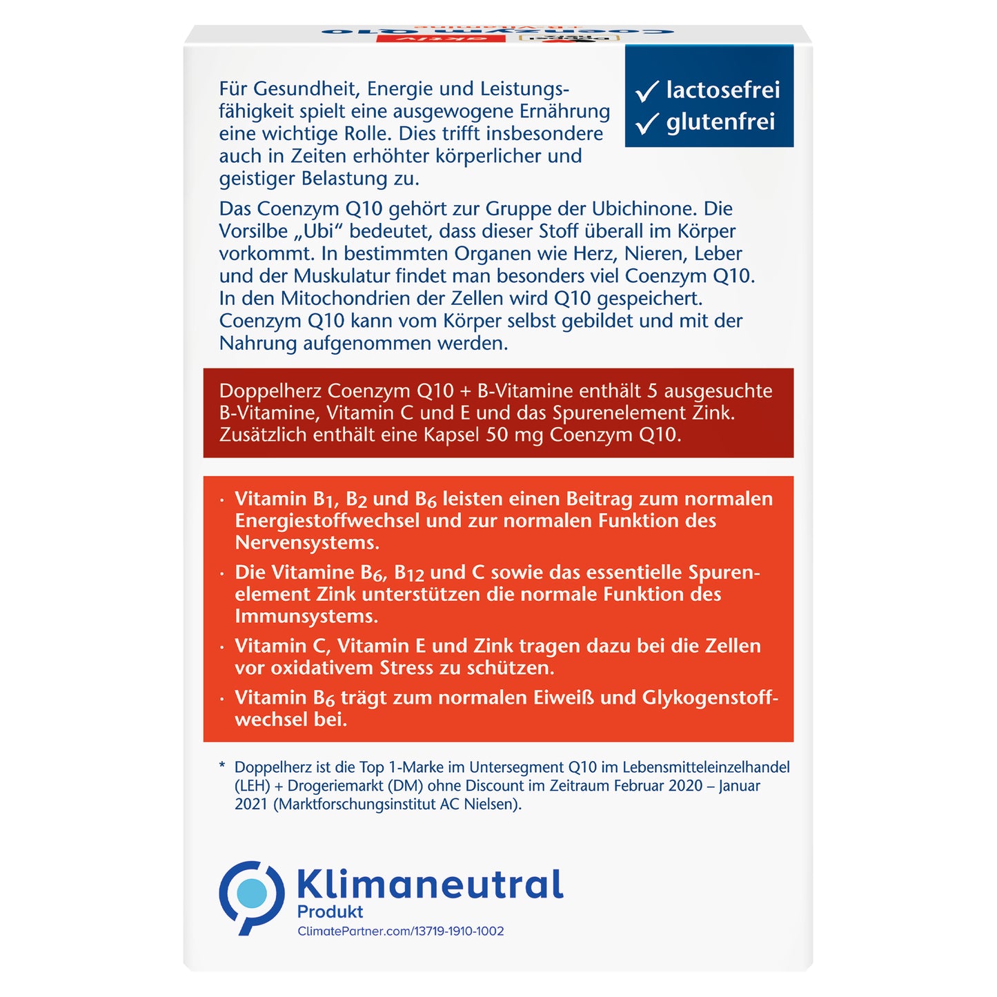 Doppelherz Coenzym Q 10 + B-Vitamine Kapseln 30 St.