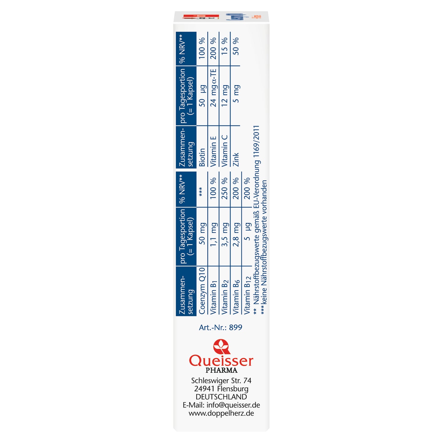 Doppelherz Coenzym Q 10 + B-Vitamine Kapseln 30 St.