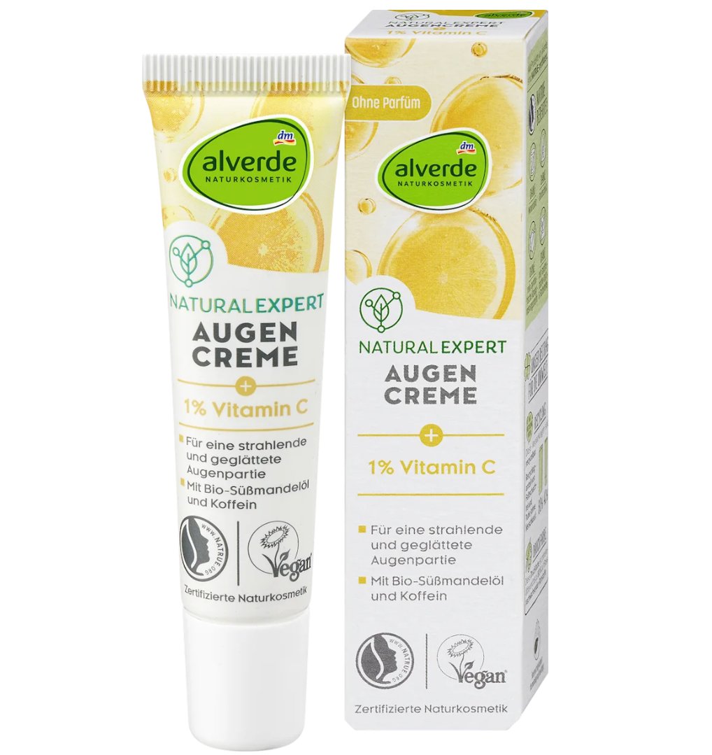 alverde NATURKOSMETIK Natural Expert Vitamin C Augencreme, 15 ml