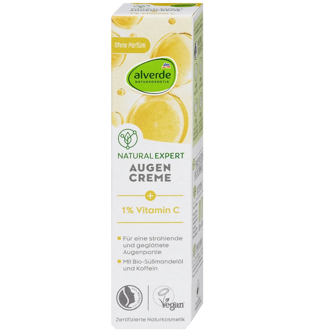 alverde NATURKOSMETIK Natural Expert Vitamin C Augencreme, 15 ml