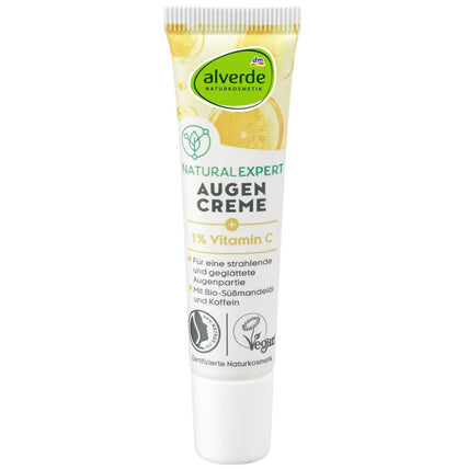 alverde NATURKOSMETIK Natural Expert Vitamin C Augencreme, 15 ml