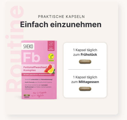 SHEKO Fettstoffwechsel Komplex 30 Stück