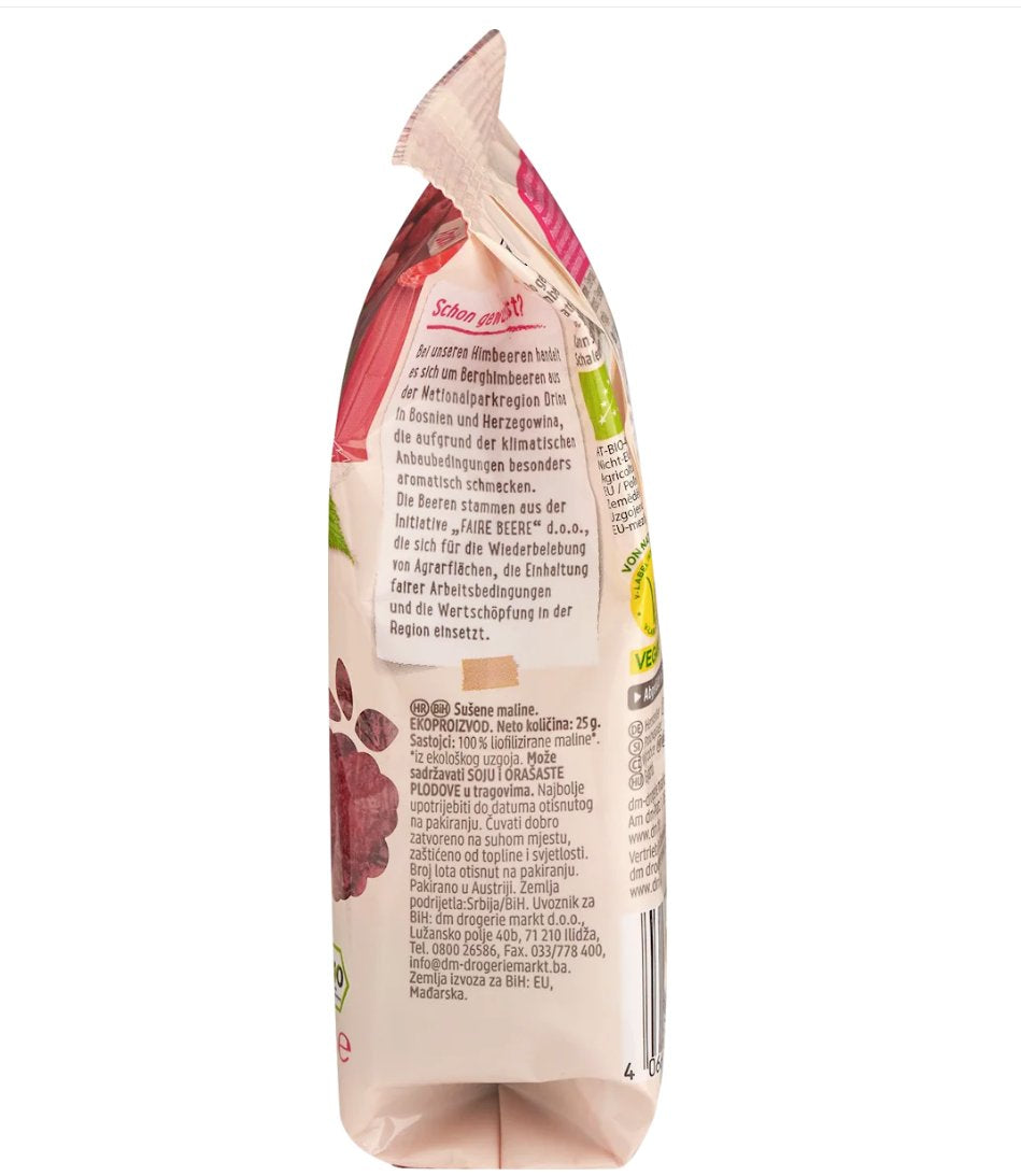 dmBio raspberries, freeze-dried, 25 g