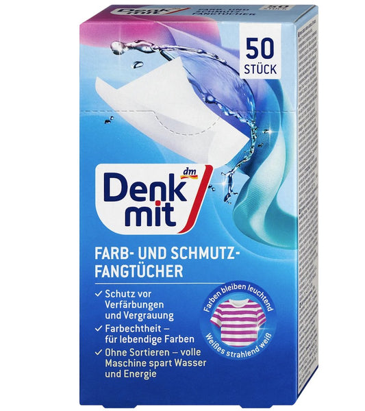 Denkmit 洗衣用色彩和污垢捕捉布，50 片