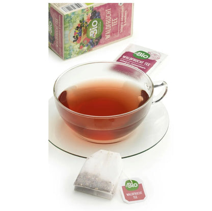 dmBio Früchtetee Waldfrucht mit schwarzer Johannisbeere & Heidelbeere (20 Beutel), 50 g
