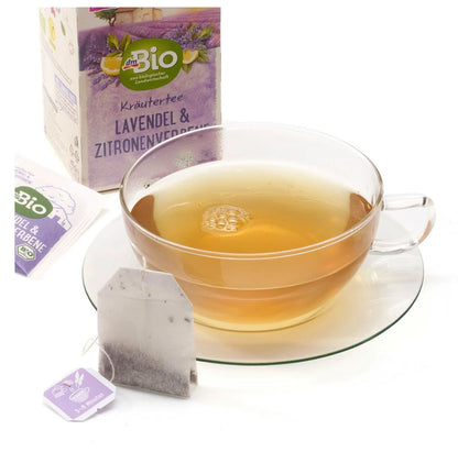 dmBio Kräutertee Lavendel & Zitronenverbene (20 Beutel), 40 g