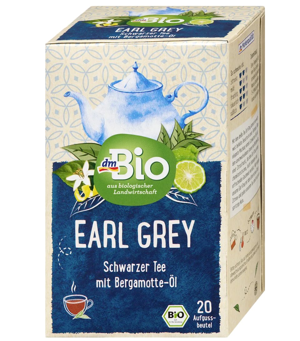 dmBio 有機佛手柑Earl Grey紅茶（20 個茶包），35 克