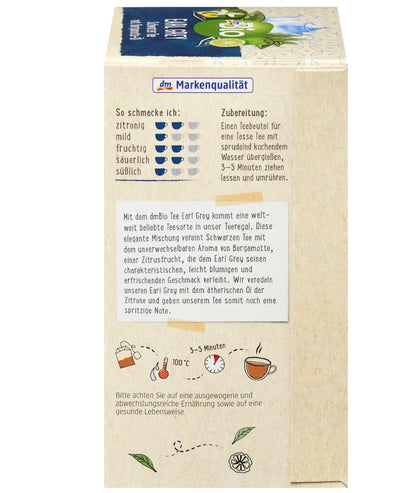 dmBio 有機佛手柑Earl Grey紅茶（20 個茶包），35 克