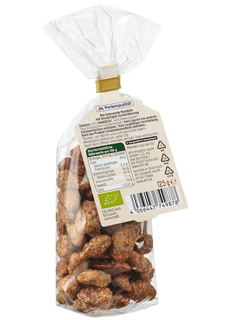 dmBio Gebrannte Mandeln, 125 g