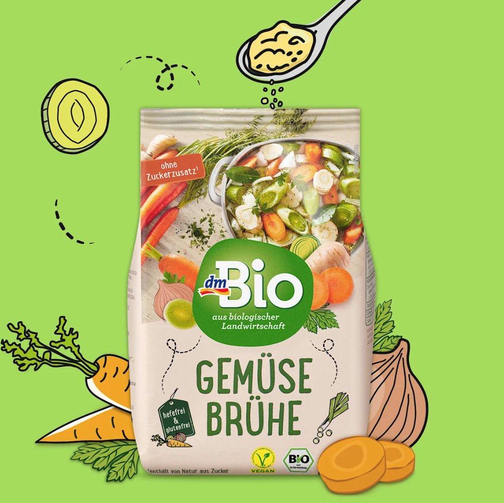 dmBio Gemüsebrühe Beutel, 290 g