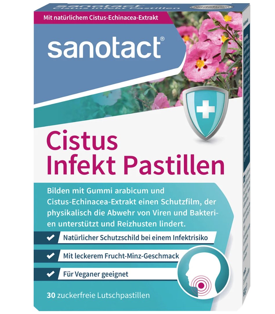 sanotact Cistus Infekt Pastillen 30 St, 60 g