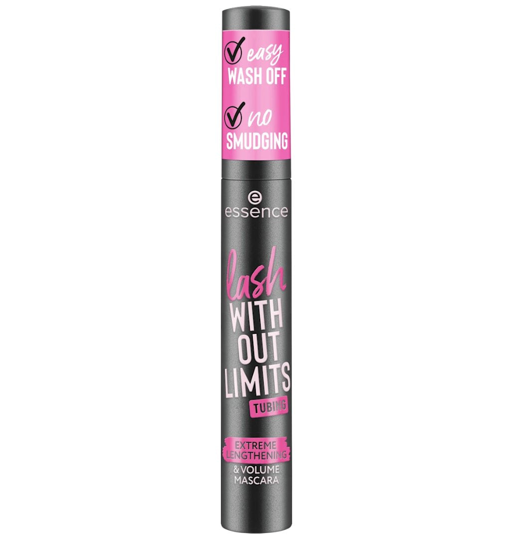 essence Mascara Lash Without Limits Tubing Extreme Lengthening &amp; Volume 04 Black Tubing, 13 ml