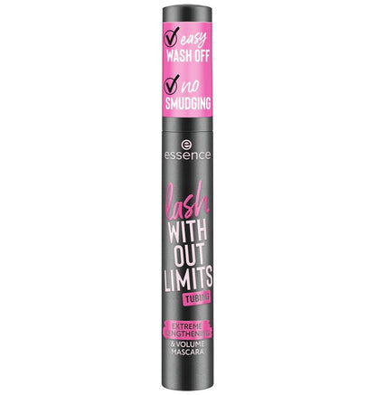 essence Mascara Lash Without Limits Tubing Extreme Lengthening &amp; Volume 04 Black Tubing, 13 ml