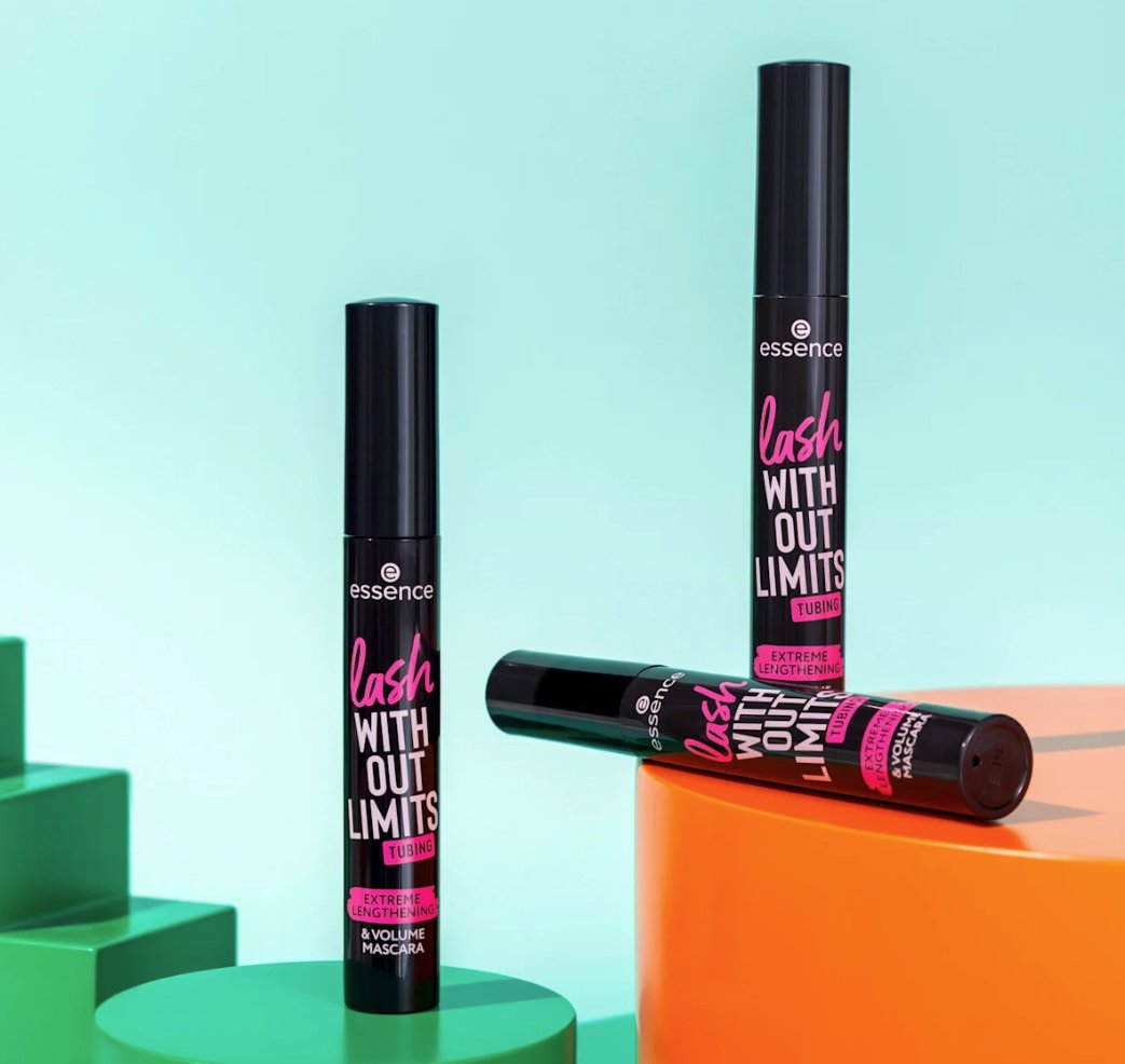 essence Mascara Lash Without Limits Tubing Extreme Lengthening &amp; Volume 04 Black Tubing, 13 ml