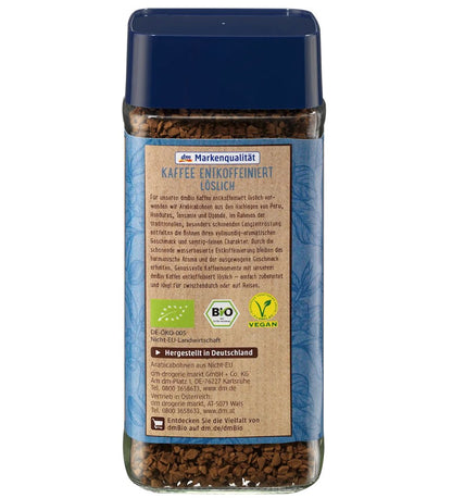 dmBio Kaffee Entkoffeiniert löslich, 100 g