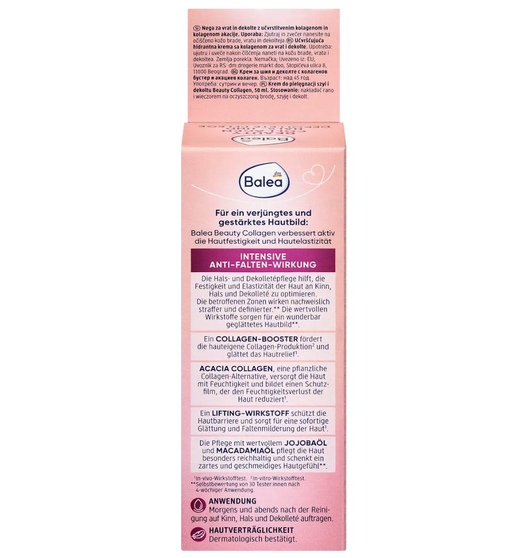 Balea Pflegecreme Hals- und Dekolleté, Beauty Collagen, 50 ml
