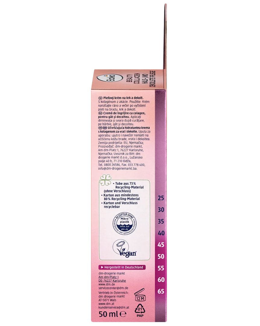 Balea Pflegecreme Hals- und Dekolleté, Beauty Collagen, 50 ml