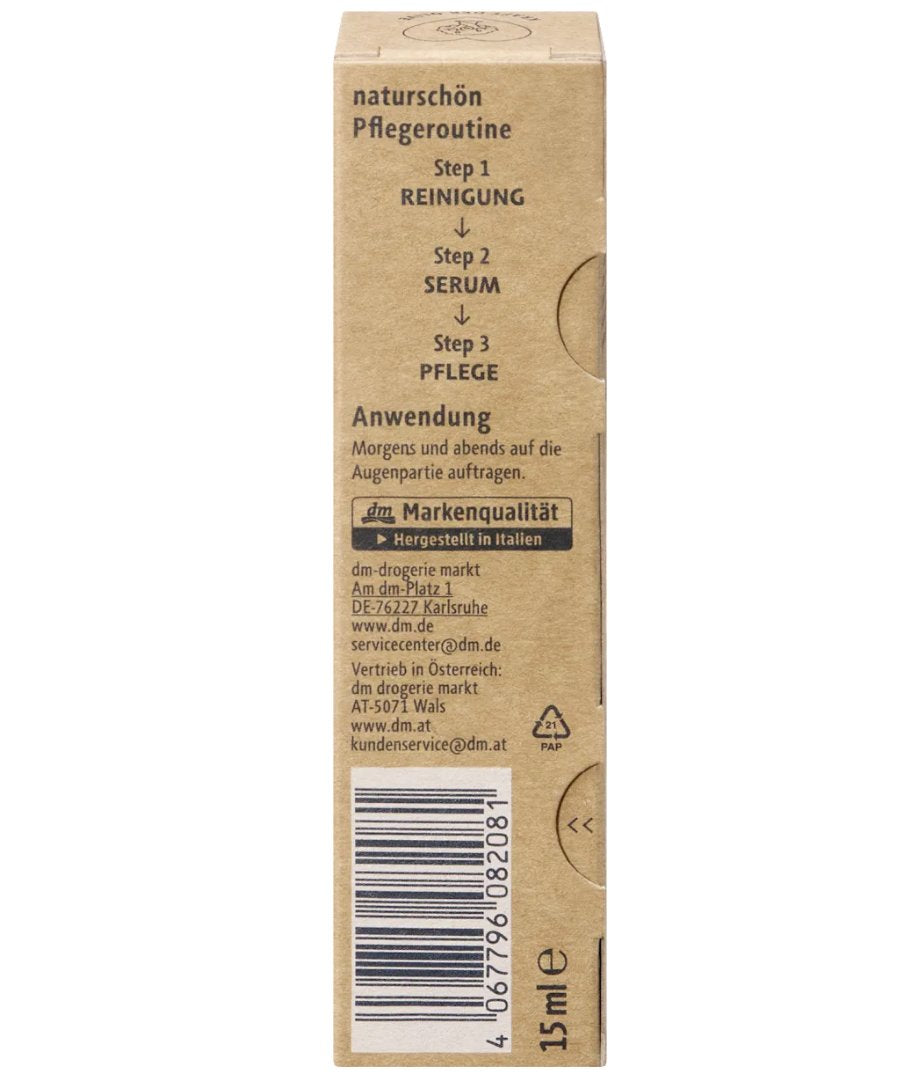 alverde NATURKOSMETIK Augencreme Naturschön, 15 m