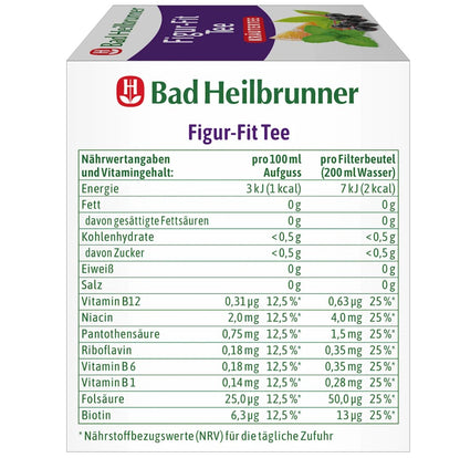 Bad Heilbrunner Kräutertee "Figur-Fit Tee" (8 Beutel), 16 g