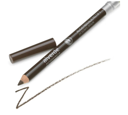 alverde NATURKOSMETIK Augenbrauenstift 04 Dunkelbraun, 1,1 g